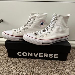 White Converse Chuck Taylor All Star High Top Shoes